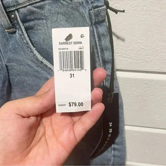 NWT Earnest Sewn Hi-rise Pleat Shorts Size 31 - Picture 7 of 13